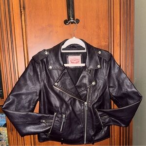 Levi's Women's Black Leather Biker Jacket